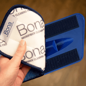 Bona wood floor cleaning kit with descriptions
